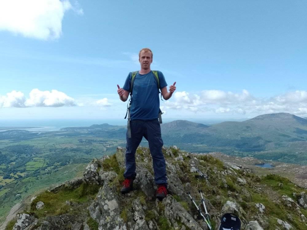 Me standing on the summit of Cnicht (617m)