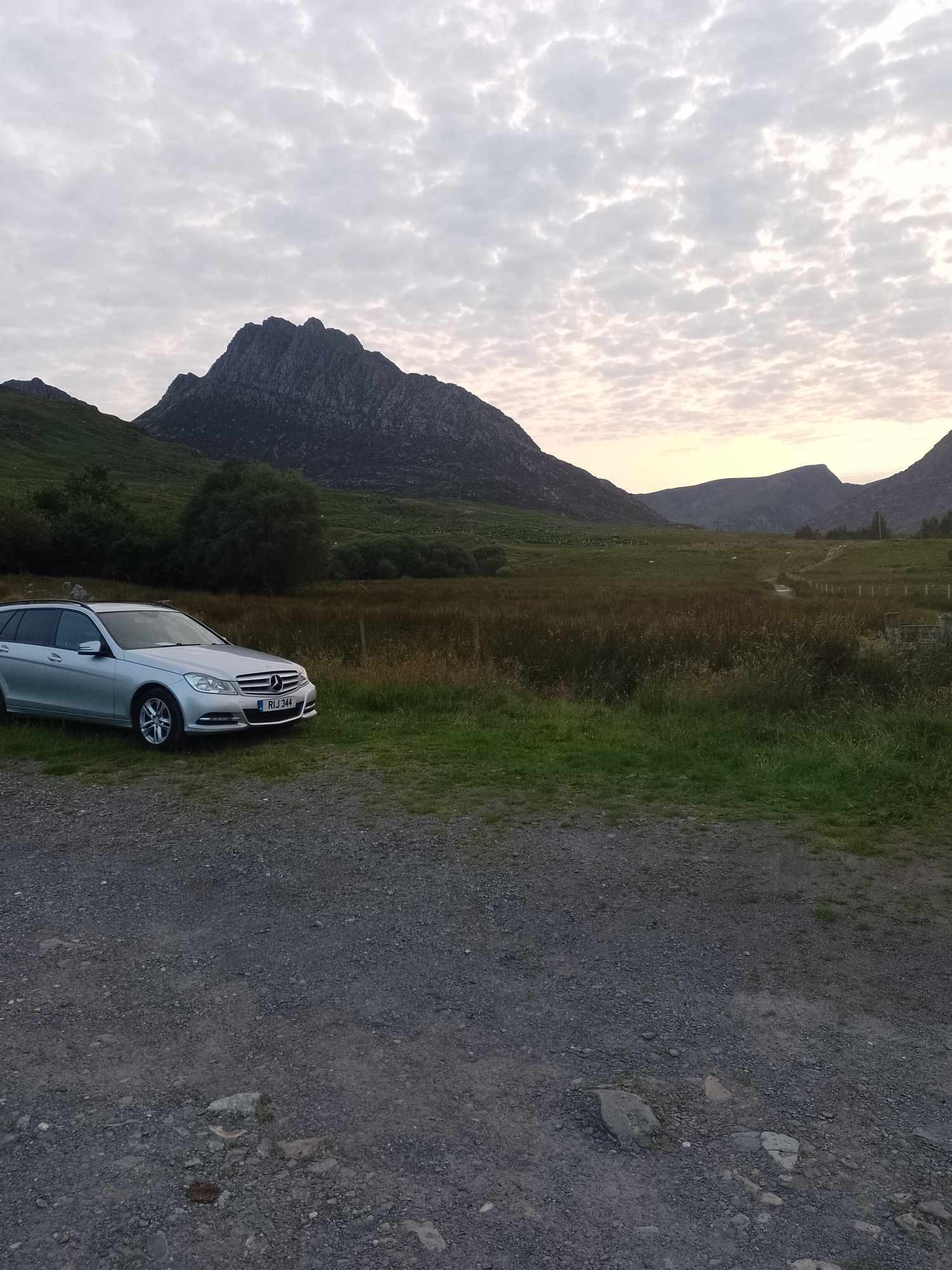 Tryfan at sundown in Snowdonia, Wales